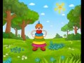 Развивающий мультфильм для детей Веселая рауга  УЧИМ ЦВЕТА голубой